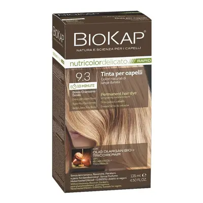 BioKap Nutricolor Delicato Rapid Permanent Hair Color 135 ml ammónia mentes festék 9.3 Extra Lig