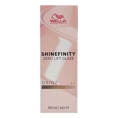 Wella Professionals Shinefinity Zero Lift Glaze 60 ml demi-permanent szín 09/07 Very Light Blond