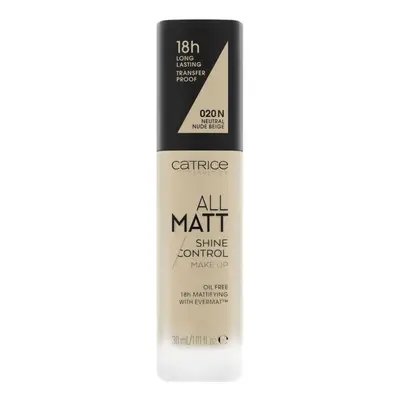 Catrice All Matt Shine Control Make Up 18h 30 ml make-up 020 N - Neutral Nude Beige