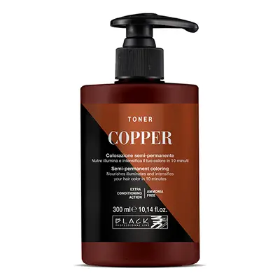 Black Professional Line Toner Semi-permanent Hair Colour 300 ml félig tartós hajfesték Copper