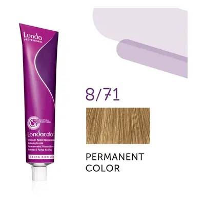 Londa Professional Permanent Color Extra Rich Creme 60 ml gazdag krémes hajfesték 8/71 Light Blo