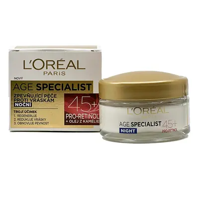 L'Oreal Paris Age Specialist 45+ zpevňující noční péče proti vráskám 50ml