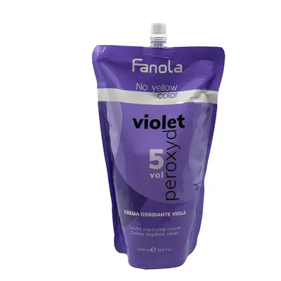 Fanola No Yellow Color Violet Peroxide 1000 ml oxidáló krém 5 Vol.