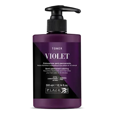 Black Professional Line Toner Semi-permanent Hair Colour 300 ml félig tartós hajfesték Violet