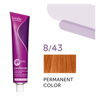 Londa Professional Permanent Color Extra Rich Creme 60 ml gazdag krémes hajfesték 8/43 Light Blo