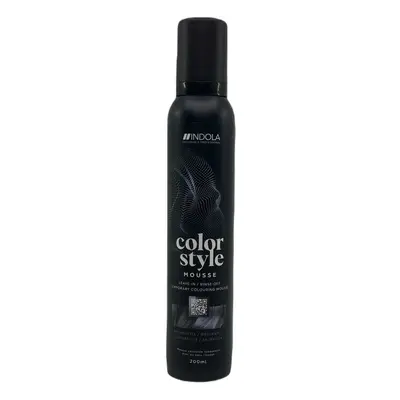 Indola Color Style Mousse 200 ml félig tartós hajfesték Anthracite