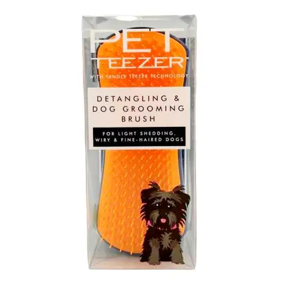 Pet Teezer Detangling & Dog Grooming Brush Navy & Orange