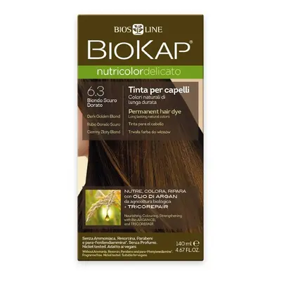 BioKap Nutricolor Delicato Permanent Hair Color 140 ml ammónia mentes festék 6.3 Dark Golden Blo