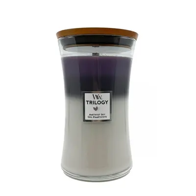 WoodWick Large Hourglass Candle Amethyst Sky Trilogy 610 g