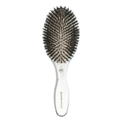 Olivia Garden Expert Care Oval Boar Bristles Silver