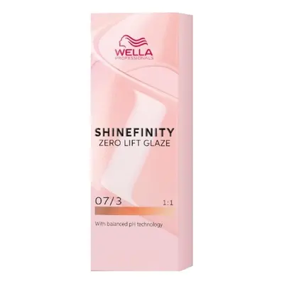 Wella Professionals Shinefinity Zero Lift Glaze 60 ml ammónia mentes festék 07/3 Burnt Honey