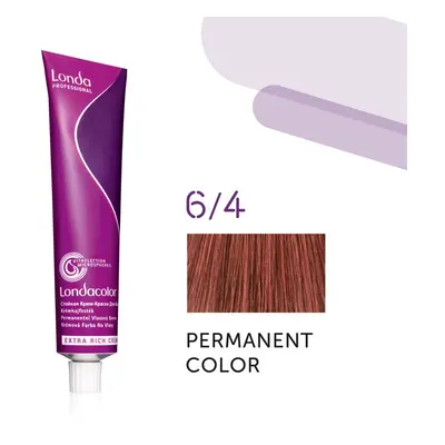 Londa Professional Permanent Color Extra Rich Creme 60 ml gazdag krémes hajfesték 6/4 Dark Blond