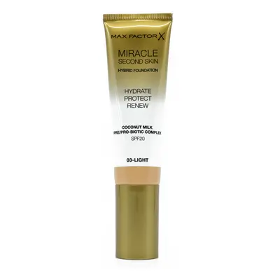 Max Factor Miracle Second Skin Hydrate Protect Renew Foundation 30 ml make-up 03 LIGHT