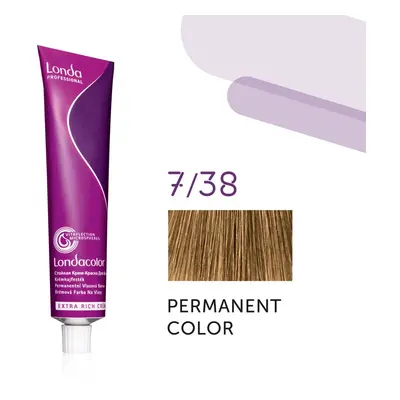 Londa Professional Permanent Color Extra Rich Creme 60 ml gazdag krémes hajfesték 7/38 Medium Bl