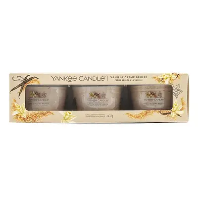 Yankee Candle 3 Pack Filled Votive Vanilla Crème Brûlée