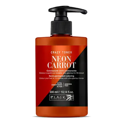 Black Professional Crazy Toner Semi-permanent Hair Colour 300 ml félig tartós hajfesték Neon Car