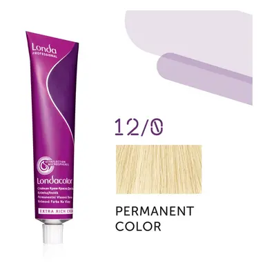 Londa Professional Permanent Color Extra Rich Creme 60 ml gazdag krémes hajfesték 12/0 Special B