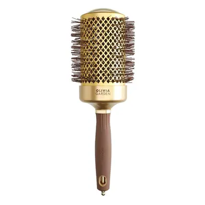 Olivia Garden Expert Blowout Shine Round Brush Gold & Brown 65 mm