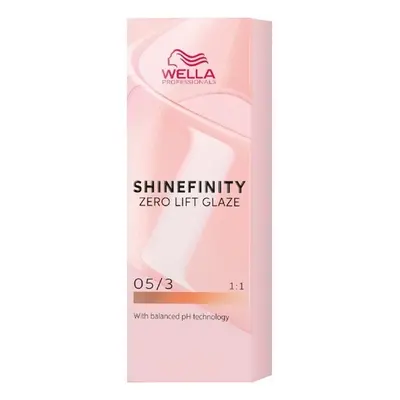 Wella Professionals Shinefinity Zero Lift Glaze 60 ml ammónia mentes festék 05/3 Honey Chocolate