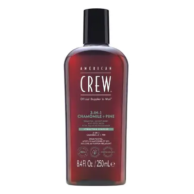 American Crew 3-in-1 Chamomile + Pine Shampoo, Conditioner and Body Wash 250 ml