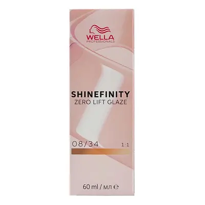 Wella Professionals Shinefinity Zero Lift Glaze 60 ml demi-permanent szín 08/34 Light Blonde Gol