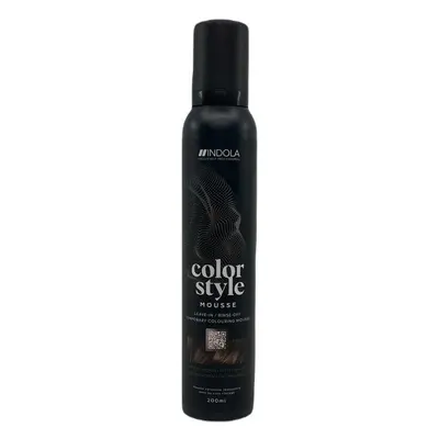 Indola Color Style Mousse 200 ml félig tartós hajfesték Medium Brown