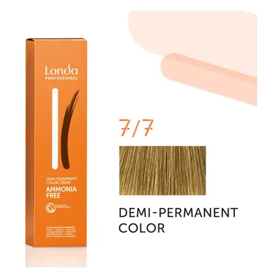 Londa Professional Demi Permanent Color Creme 60 ml gazdag krémes hajfesték 7/7 Medium Blond Bro