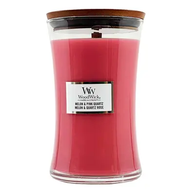 WoodWick Large Hourglass Candle Melon & Pink Quartz 610 g