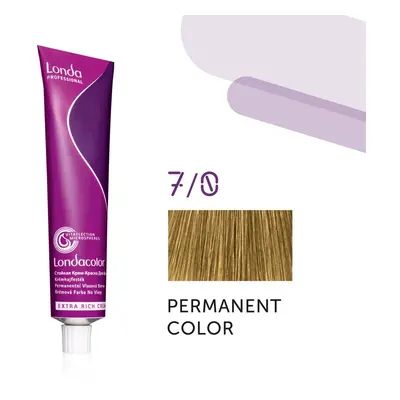 Londa Professional Permanent Color Extra Rich Creme 60 ml gazdag krémes hajfesték 7/0 Medium Blo