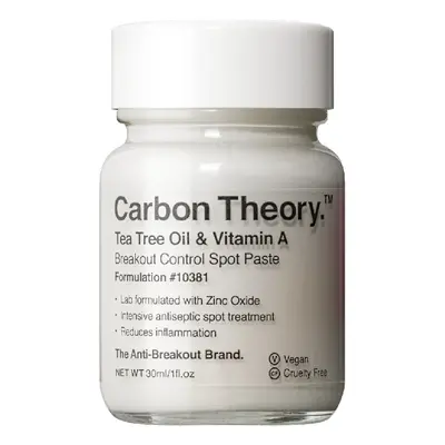 Carbon Theory Tea Tree Oil & Vitamin A Anti-Breakout Spot Paste 30 ml