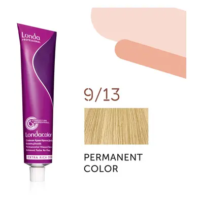 Londa Professional Permanent Color 60 ml gazdag krémes hajfesték 9/13 Sandy Beige