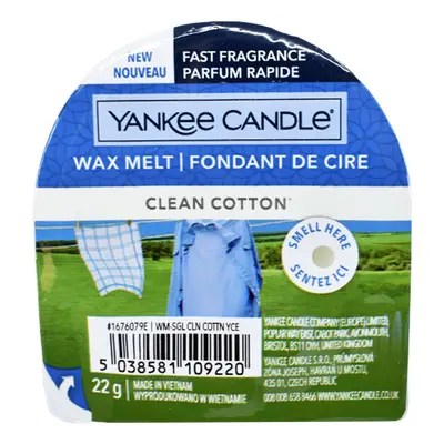 Yankee Candle Wax Melt Clean Cotton 22 g