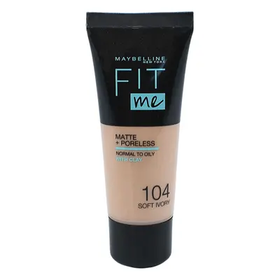 MBL FIT ME MAKE-UP MATTE+PORELESS 30 ML / 104 SOFT IVORY make-up 104 soft ivory