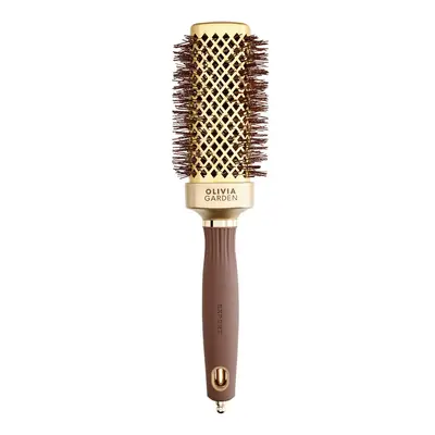 Olivia Garden Expert Blowout Straight Square Brush Gold & Brown 40 mm