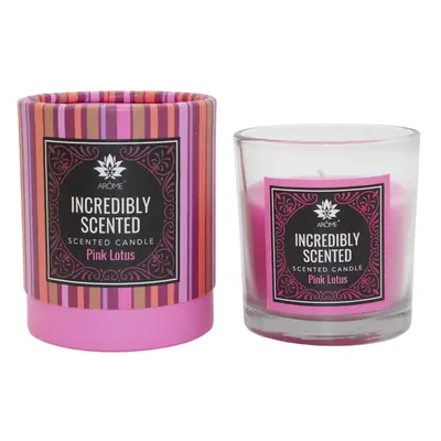 Arôme Glass Scented Candle Pink Lotus 120 g