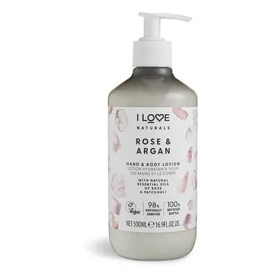 I Love Naturals Rose & Argan Hand & Body Lotion 500 ml