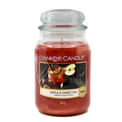 Yankee Apple & Sweet Fig Large Jar 623 g