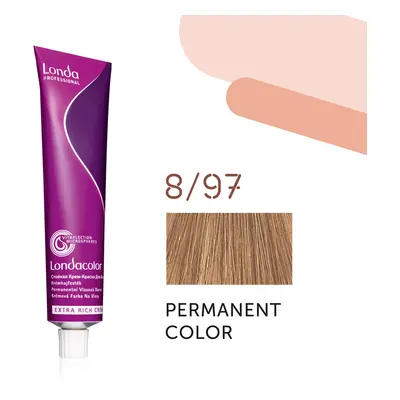 Londa Professional Permanent Color 60 ml gazdag krémes hajfesték 8/97 Morning Cappuccino