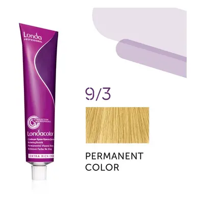 Londa Professional Permanent Color Extra Rich Creme 60 ml gazdag krémes hajfesték 9/3 Very Light