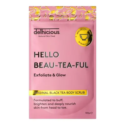 Delhicious Hello Beau-Tea-Ful Original Black Tea Body Scrub 100 g