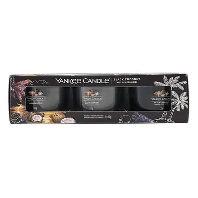 Yankee Candle 3 Pack Filled Votive Black Coconut