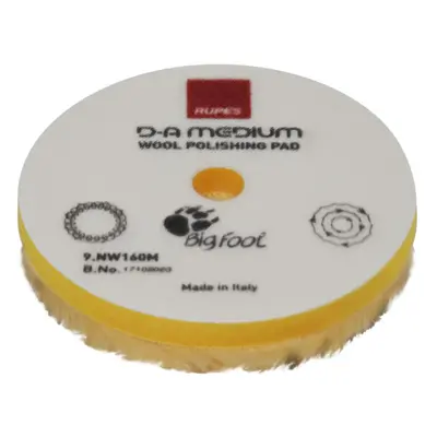 RUPES D-A Medium Wool Polishing Pad 130 mm gyapjú polírozókorong