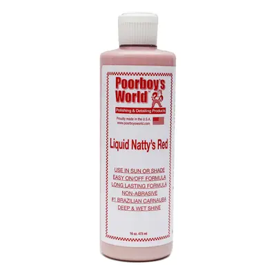 Poorboy's Liquid Natty's Red Wax folyékony viasz a mélység és fény fokozására (473 ml)