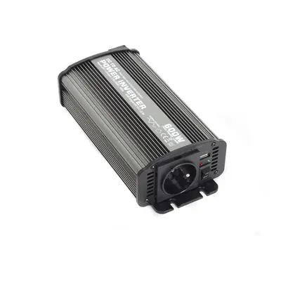 Feszültség átalakító 12V-tól 230V-ig, USB, 600W - CAR600