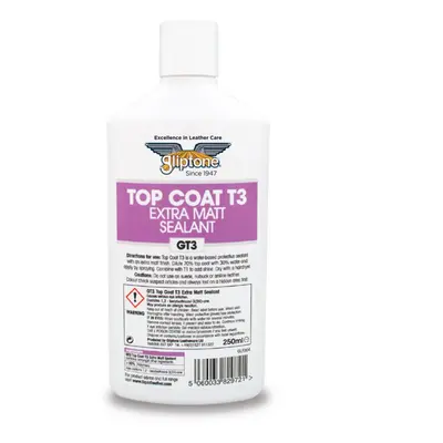 Gliptone Liquid Leather GT3 Top Coat T3 Extra Matt Sealant sealant a bőrre (250 ml)