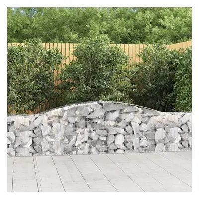 10 db íves horganyzott vas gabion kosár 400x30x60/80 cm