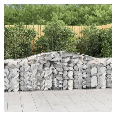 5 db íves horganyzott vas gabion kosár 400x50x80/100 cm