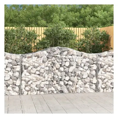 7 db íves horganyzott vas gabion kosár 200 x 50 x 100/120 cm