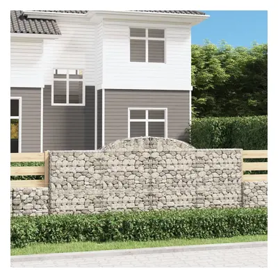 15 db íves horganyzott vas gabion kosár 300x50x120/140 cm