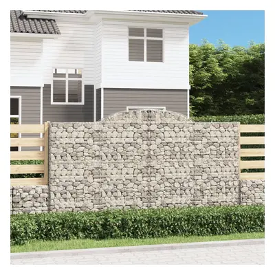 Íves horganyzott vas gabion kosár 300 x 50 x 160/180 cm